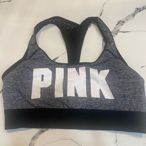 Victoria's Secret Pink Black Sports Bra